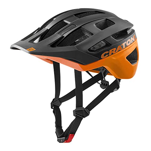 Cratoni AllRace Fahrradhelm Herren/Damen, MTB Helm, Mountainbikehelm 2021 (M-L 56-61, Schwarz-Orange)
