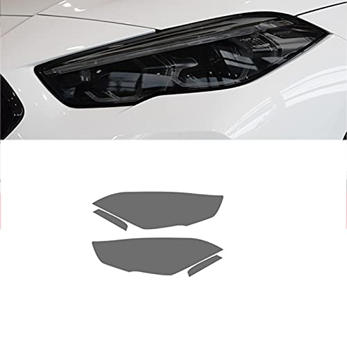 Für BMW 2er F44 Gran Coupe M235i 220d, Autoscheinwerfer Schutzfolie Frontlicht Transparent Schwarz TPU Aufkleber
