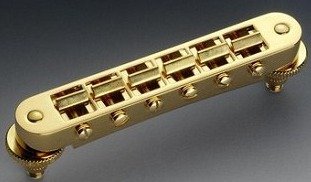 Allparts GB 0540-002"Tunematic Brücke" Ersatz und Kleinteile für E-Gitarre gold