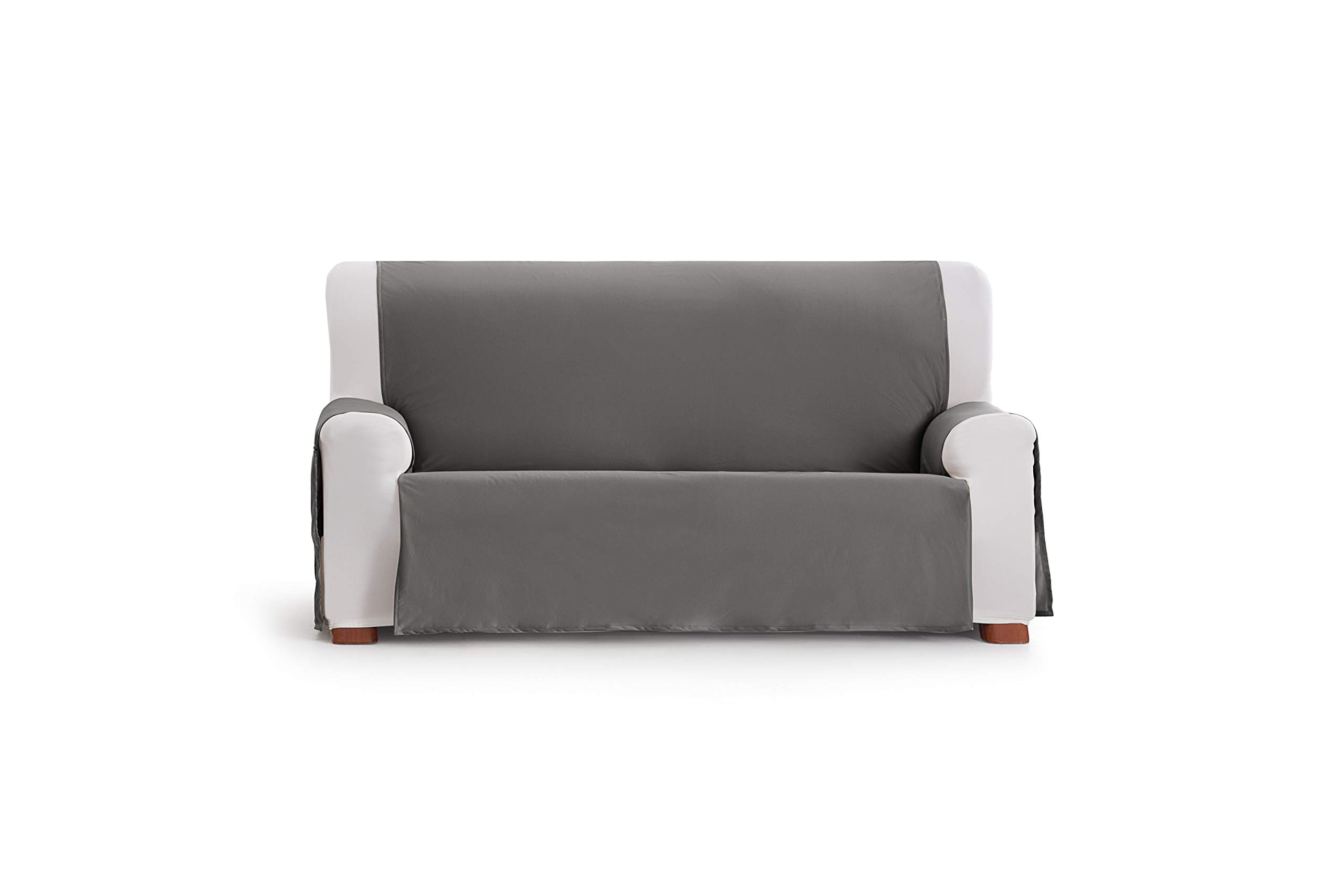 Eysa Somme Protect wasserdichte und atmungsaktive Sofa überwurf, 100% Polyester, grau, 150 cm