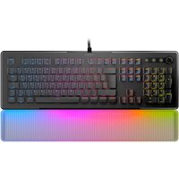 Roccat Vulcan II Max – Optische/Mechanische PC-Gaming-Tastatur, anpassbare RGB-beleuchtete Tasten und Handballenauflage, Titan II Tasten-Switches, Aluminium-Abdeckplatte, schwarz