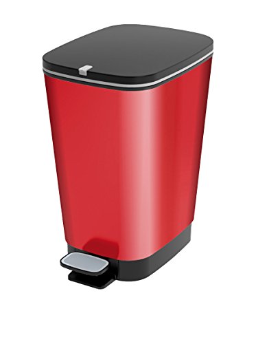 Kis Abfallbehälter Chic 25 Liter in rot, Plastik, 26.5x40.5x45 cm