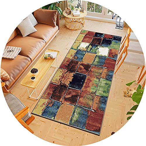 ACUY Kuschelige teppiche 110x160cm, Teppich Flur Modern, rutschfest Waschbar, für Küche Schlafzimmer Wohnzimmer