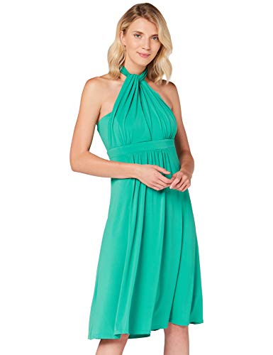 Amazon-Marke: TRUTH & Fable Damen Hochzeitskleid Multiway Midi, Grün (Alambra Green), 34, Label:XS