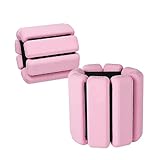 2 PCS Handgelenkgewichte Knöchelgewichte Set Gewichtsmanschetten für Fuß oder Handgelenk auf Bewegung Gehen Joggen Yoga Aerobic Pilates Gewicht Fitness Armband (pink)