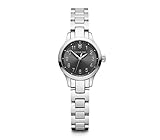 Victorinox Damen-Uhr Alliance XS, Damen-Armbanduhr, analog, Quarz, Wasserdicht bis 100 m, Gehäuse-Ø 28 mm, Armband 12 mm, 67 g, Silber/Schwarz