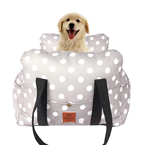 Pomurom Autositz für Hunde | Autobett für Hunde,Hundeauto-Reisetasche, verstellbare Riementasche, weiche, waschbare Reisetaschen für Katzen oder andere kleine
