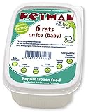 petman Rats on Ice Baby, 10 x 6 STK.-Dose, Tiefkühl-Reptilienfutter ohne chemische Zusätze und Konservierungsstoffe