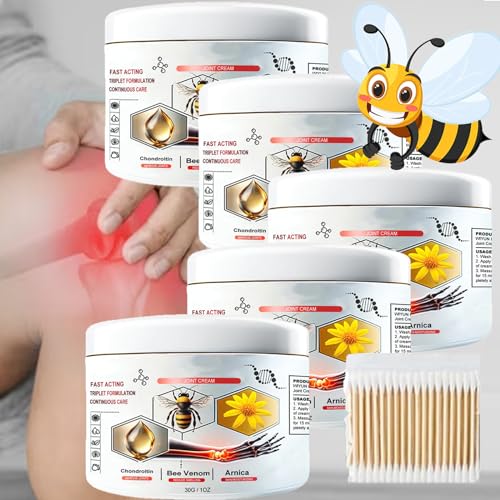 Todahof Bienengift Psoriasis Behandlungscreme, Todahof Bienengiftsalbe, Todahof Bienengift, Bienengift-Psoriasis-Behandlungscreme, Todahof Bienengiftlinderungscreme (5PCS)