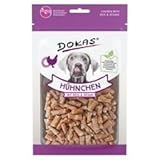Dokas Dog Hühnchen mit Reis und Sesam | 12er Pack | 12 x 70 g | Snack für Hunde als Belohnung | Proteinreicher Snack für Hunde | Zur Energie Lieferung aktiver Hunde