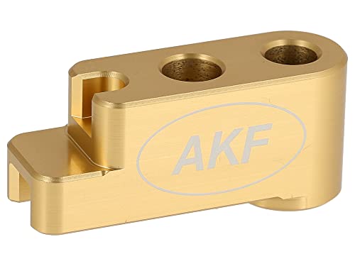 AKF AKF CNC Distanzstück, Bremsgegenhalter Nabe hinten, Gold eloxiert - für Simson S51, S50, SR50, Schwalbe KR51, SR4