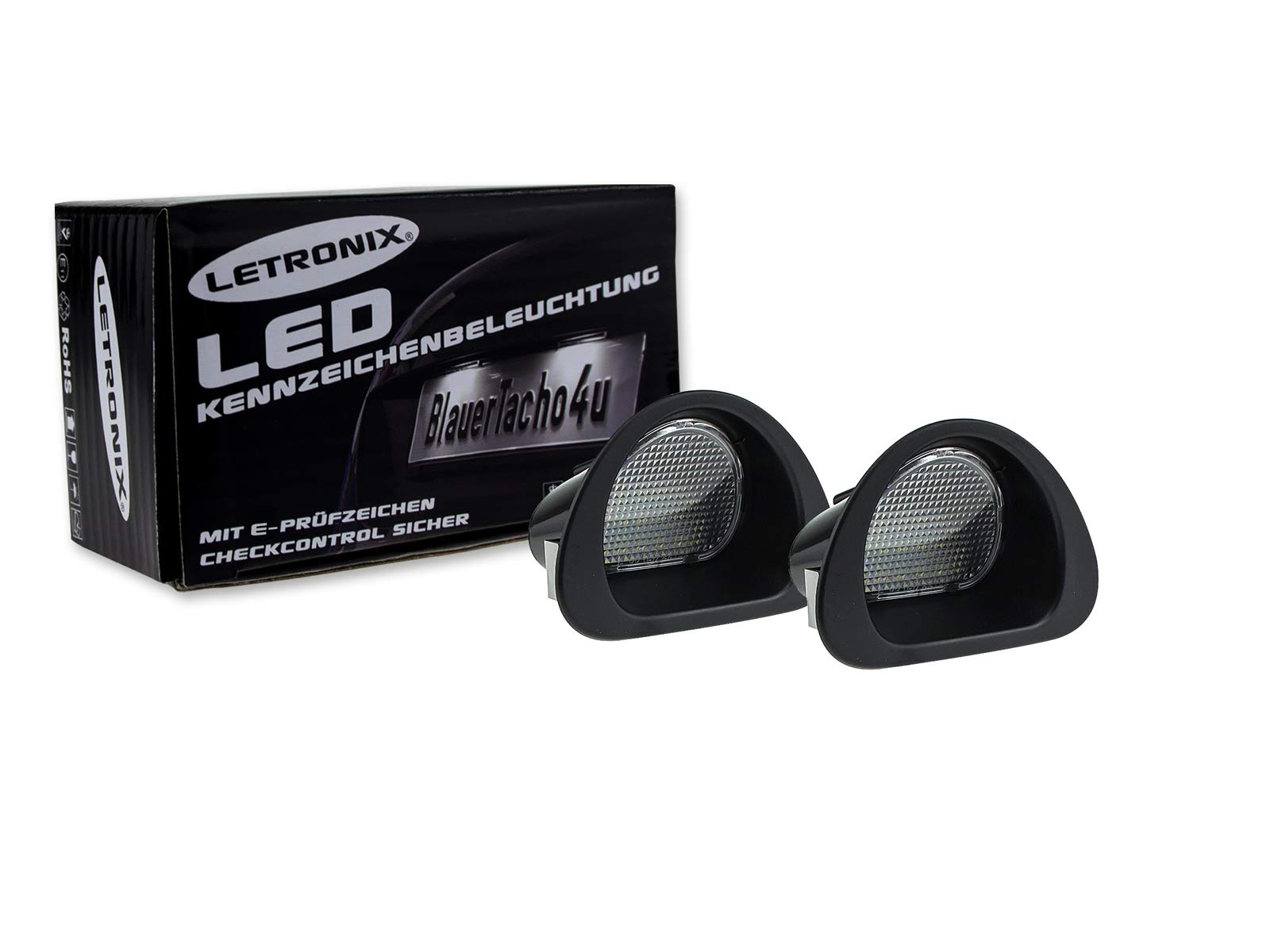 LETRONIX SMD LED Kennzeichenbeleuchtung Module geeignet für C1 2005-2013/107 2005-2014 mit E-Prüfzeichen