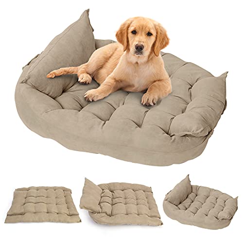 3-in-1-Hundebett Komfortable Haustiermatte Sofa Maschinenwaschbare Hunde Kennel Schlafbett mit Mehreren Größen für kleine mittelgroße große XL.
