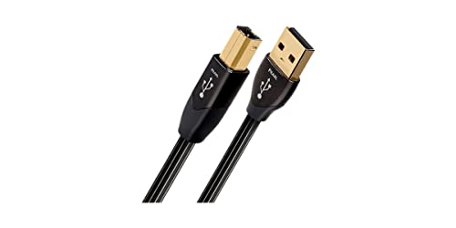 AudioQuest USB-Kabel Typ A, Typ B, 5 Meter, USB 2.0, Stecker/Stecker, Schwarz
