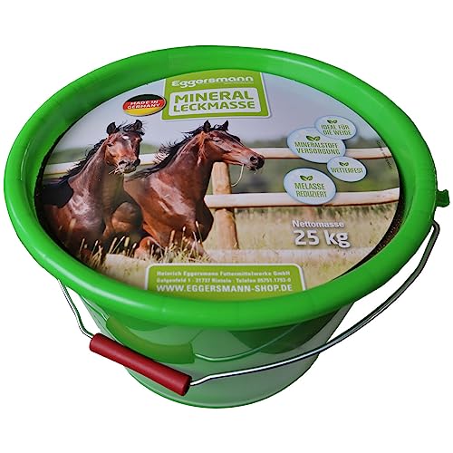 Eggersmann Mein Pferdefutter - Mineral Leckmasse 25 kg - wetterfeste Mineral Leckmasse für Pferde zur selbständigen Aufnahme