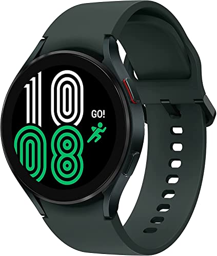 Samsung Galaxy Watch4 BT, Runde Bluetooth Smartwatch, Wear OS, dreh-Bare Lünette, Fit-nessuhr, Fitness-Tracker, 44 mm, Green (Deutche Version)