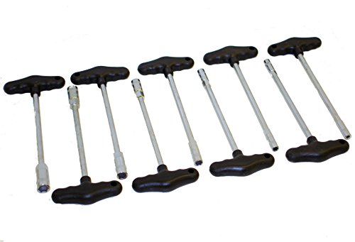 Angebot 9-tlg. T-Griff Steckschlüssel-Satz CV-Stahl Steckschlüssel-Set Sechskant-Schraubendreher Schrauben SW 6mm, 7mm, 8mm, 9mm, 10mm, 11mm, 12mm, 13mm, 14mm