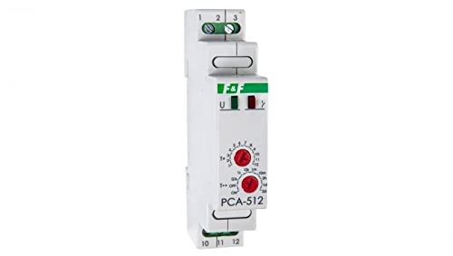 Zeitrelais 1P 10A 0,1sek-576h 12-264V AC/DC verzögert Abschaltung PCA512UNI f&f 5908312591368