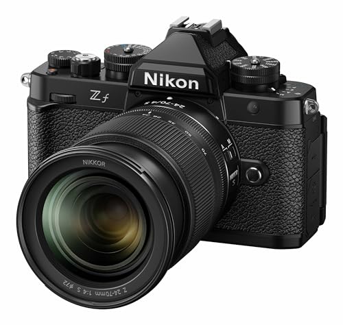 Nikon Z f Kit 24-70mm 1:4 S Vollformatkamera, 24.4MP, 4k Video, Pixel Shift, Gehäuse mit Magnesiumlegierung, Neig- und drehbarer Touch-Monitor
