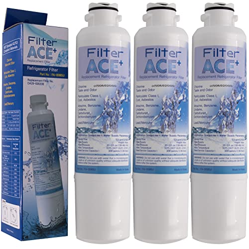 ACE+ FA-0085U - 3er Pack - Wasserfilter kompatibel mit Samsung DA29-00020B, HAF-CIN/EXP, HAF-CIN, DA97-08006A-B, DA97-08006A-E Filter Kartusche für Side by Side Kühlschrank
