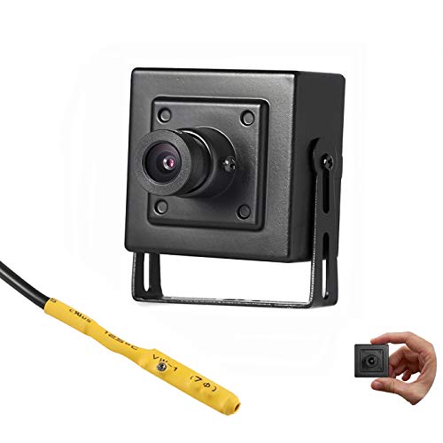 Revotech Mini POE IP Kamera mit Audio, Innen Sicherheit Kamera ONVIF P2P Remote View 3MP HD CCTV Video überwachung H.265 H.264 (I706-P-Audio Schwarz)