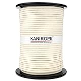 Kanirope® Baumwollseil COBRAID 5mm 300m geflochten Farbe Natur (Beige)