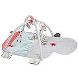 Fehn 059014 3-D-Activity-Decke Loopy & Lotta – Spielspaß zum Fühlen & Greifen für Babys und Kleinkinder ab 0+ Monaten – Maße: 85 x 110 cm
