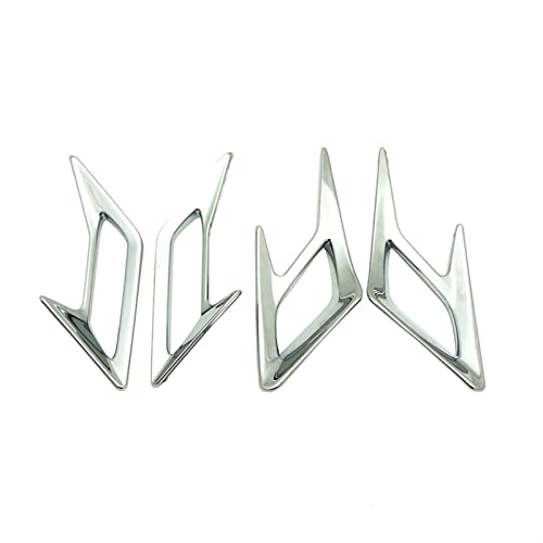 Goldwing 1800 Chrome Front & Rear Fender Vent Zierleisten Für Honda Goldwing GL1800 GL 1800 2018 2019 2020 2021 Motorrad Schmücken (Color : Front and Rear)