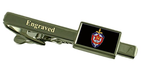 KGB Secret Agent Militairy UDSSR Krawattenklammer graviert im Beutel