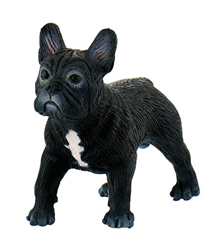 Bullyland 65452 - Spielfigur, Französische Bulldogge Sammy, ca. 3,4 cm, ideal als Torten-Figur, detailgetreu, PVC-frei, tolles Geschenk für Kinder zum fantasievollen Spielen