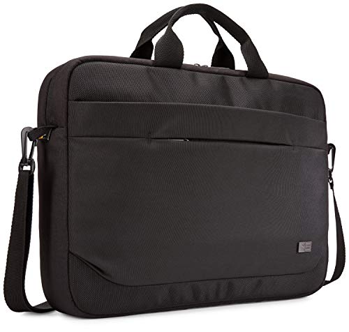 Case Logic Advantage Attaché 15,6 Zoll Laptoptasche mit Einschubtasche für Tablet und Vorderfach für Kleingeräte Schwarz