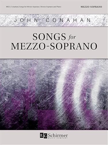 John Conahan-Songs for Mezzo-Soprano-Mezzo-Soprano and Piano-BOOK