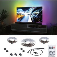 Paulmann TV Strips 65 Zoll 78881 LED-Streifen-Basisset mit USB-Anschluss 2.4m RGB