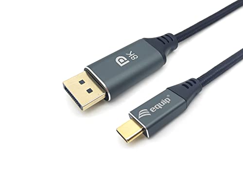 Equip 133422 Premium-USB-C-zu-DisplayPort-Kabel, M/M, 2,0 m, 8 K/60 Hz