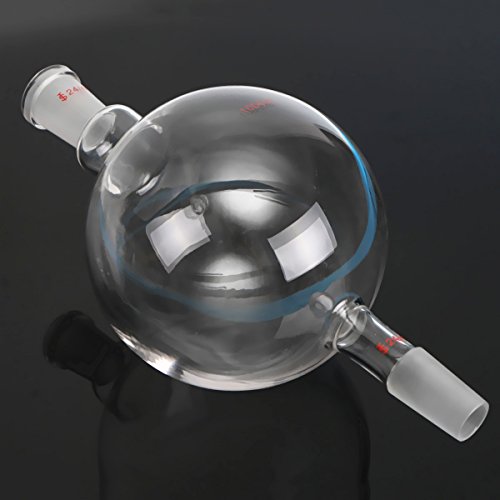 RanDal 1000Ml 24/40 Pressurized Liquid Chromatography Glass Solvent Reservoir Ball Flask W/Ground Joint Laboratory