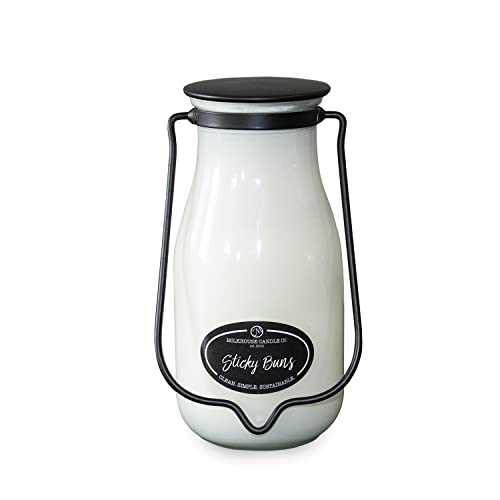 Milkhouse Candle Company, Creamery Glow Collection Duftkerze, Soja-Kerze, Milchflasche, Sticky Buns, 400 ml