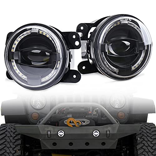 BATLAM 4 Zoll Nebelscheinwerfer Frontstoßstange Licht Fahren Offroad Für Jeep Wrangler JK Unlimited JK 07-18 2 Stück