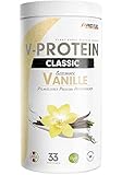 Vegan Protein - V-PROTEIN - Cremig Leckeres Veganes Proteinpulver - 1 kg VANILLE