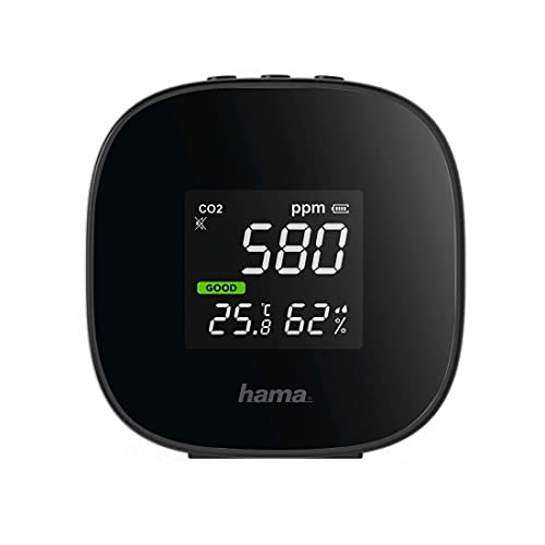 Hama App. Luftqualitätsmessgerät Safe, CO2-Messung, Temperatur, Hum.