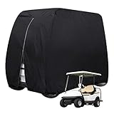 STTC 2/4 Passagier Golf Cart Abdeckung, 210D Waterproof Oxford Staubschutzhülle Golfwagen Abdeckung Abdeckplane Golf Cart Cover,S
