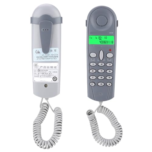 Telefon Telefonleitungstester,C019 Wired Butt Test Check Lineman Werkzeugkabelsatz Mit 3 Externen Steckköpfen Und Stecker, Unterstützt FSK/DTMF Dual System Caller ID(Blau)