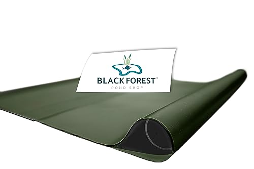 Black Forest Pond Shop PVC Premium Teichfolie olivgrün - deutsche Herstellung - Stärke 1 mm - Maße zur Auswahl (PVC grün 1 mm, Maß :) (Maß: 8 x 5 m.)