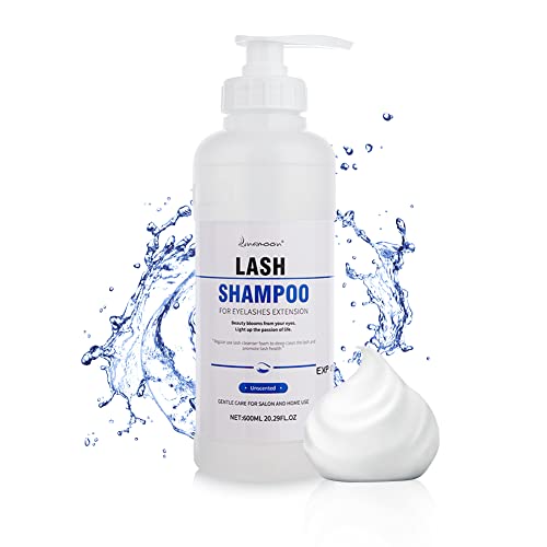 600ML Wimpernshampoo für Wimpernverlängerung Wimpern Shampoo Lash Shampoo Wimpernschaum Cleanser Wimpernreiniger für Salon und Heimgebrauch (Original 600ml)