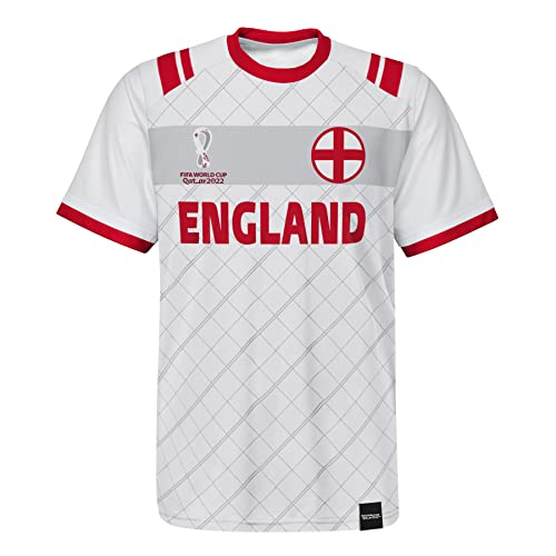 FIFA Jungen Official World Cup 2022 Classic Short Sleeve-England T-Shirt, White, X-Large