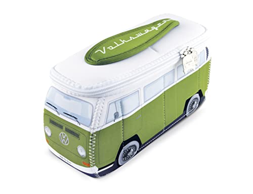 BRISA VW Collection VW T2 Bulli BusUniversal-Tasche im 3D-Design aus Neopren (grün)