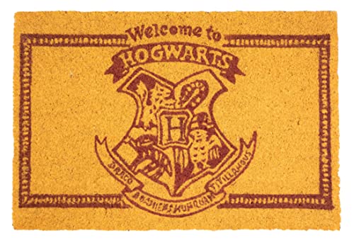 HARRY POTTER Welcome to Hogwarts Doormat Fußmatte, offizielle Merchandising, Referenz DD Heimtextilien, Unisex, Erwachsene, Mehrfarbig, einfarbig