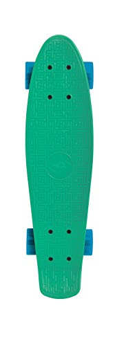 Schildkröt Unisex Jugend Pennyboard, Retro Skateboard Native, Green, 510701, Einheitsgröße