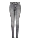 ONLY Damen Onlblush Mid Ank Raw Jns Rea0918 Noos Skinny Jeans, Grau (Grey Denim Grey Denim), M / 30L EU