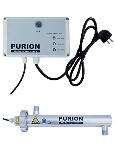 PURION 500 UVC klärer mit 10W 400l/h Trinkwasserdesinfektion, UV-Anlage mit Lebensdauerüberwachung