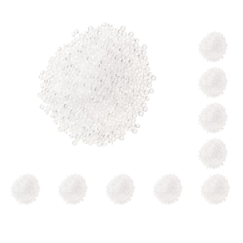 Streukonfetti aus Acryl, 4 mm, Weiß, 10 Stück, 2000 Stück